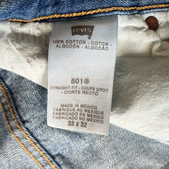 Levi's Button Fly Jean Shorts Women's Size 33 Denim Cutoff - Picture 3 of 4